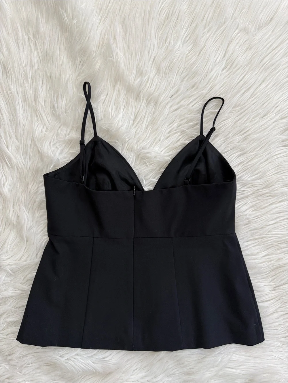 Trina Turk Black Spaghetti Straps Blouse Size 6